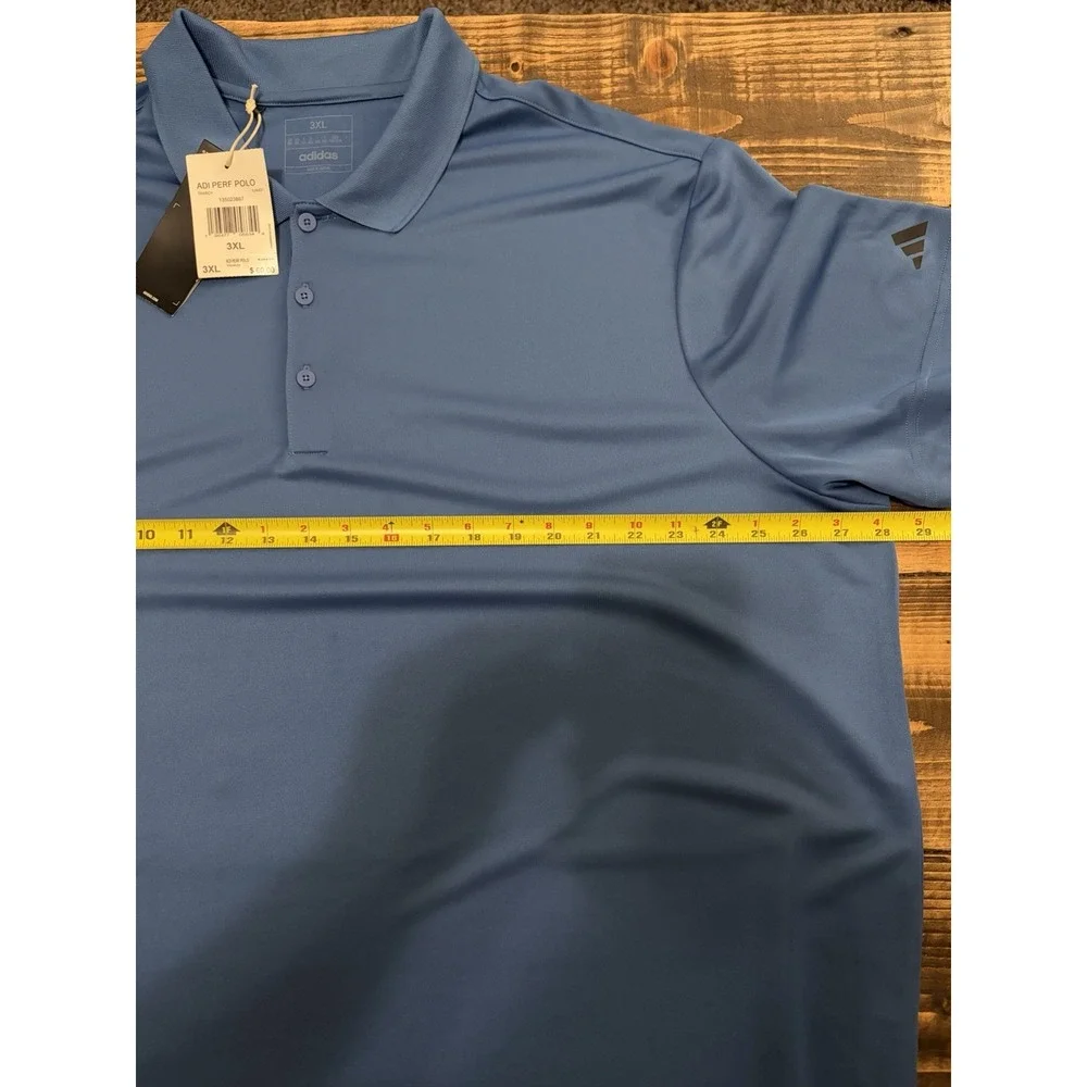 Adidas PGA Georgia Golf Polo Mens 3XL Trace Royal Blue Performance NWT